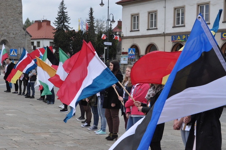 Limanowa - znaki ŚDM