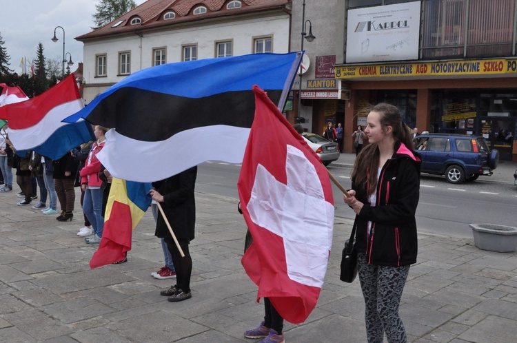 Limanowa - znaki ŚDM