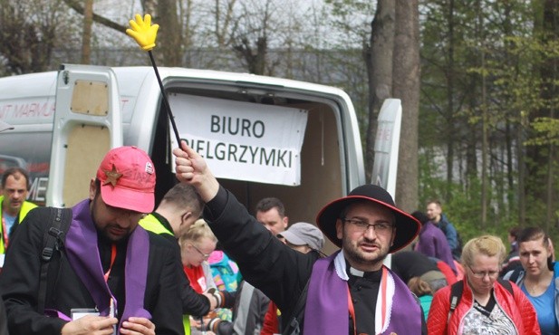 Pielgrzymi mają już z górki