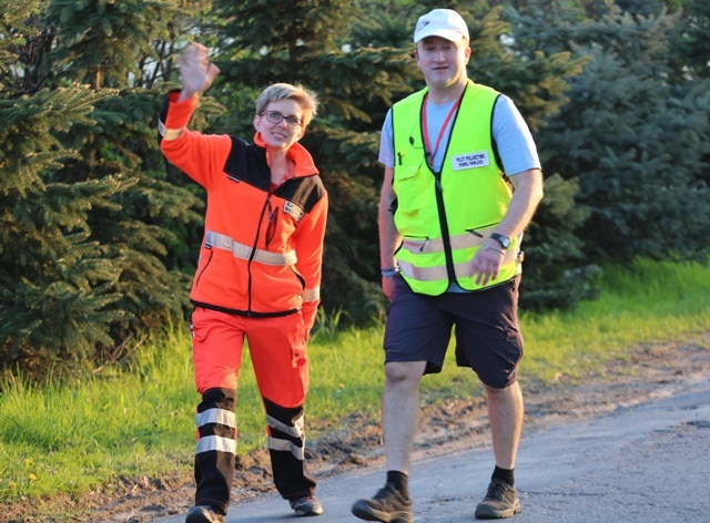 Królewskie powitanie pielgrzymów w Nidku