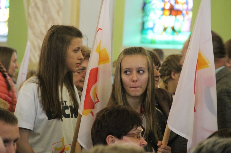 Symbole ŚDM w Kamienicy