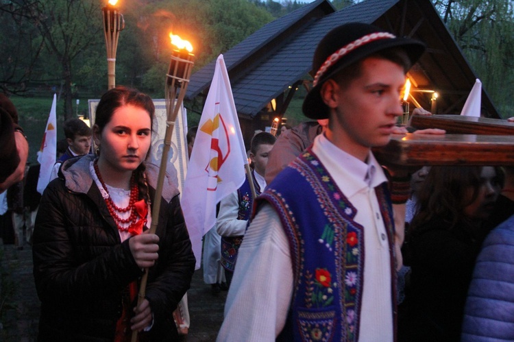 Symbole ŚDM w Krościenku