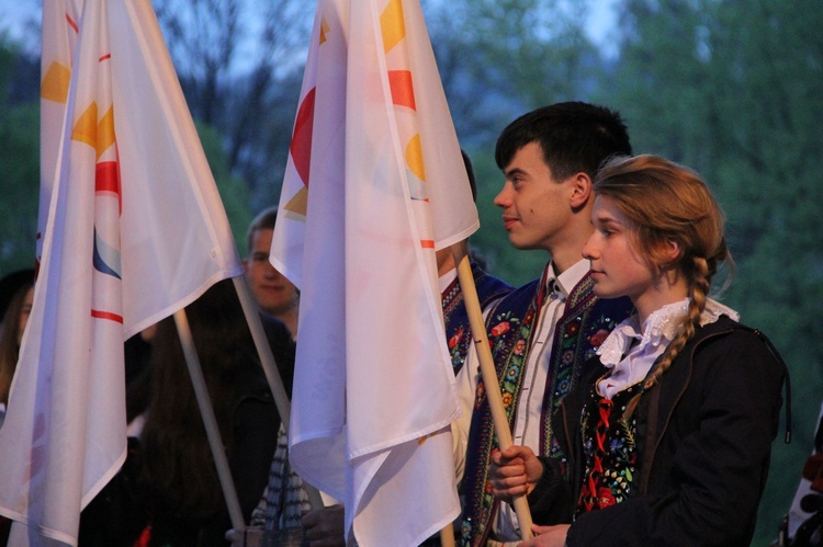 Symbole ŚDM w Krościenku