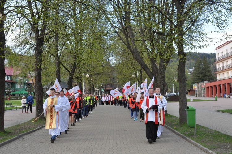 Znaki ŚDM w Krynicy - Zdroju