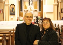 Roberto Marini z żoną