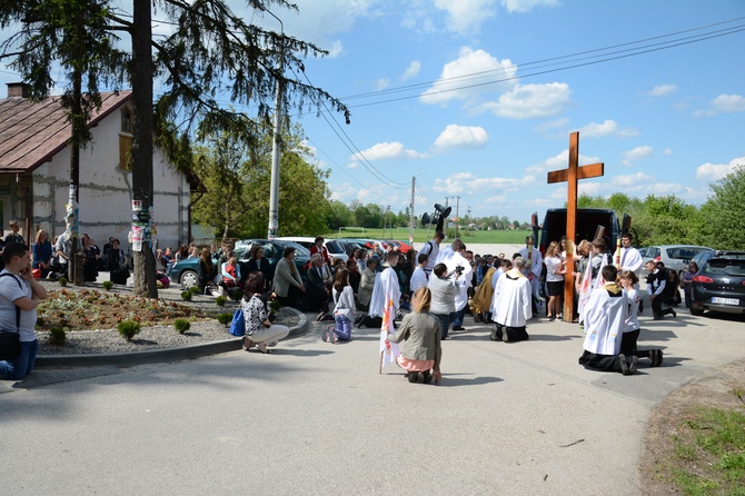 Symbole ŚDM w Przecławiu