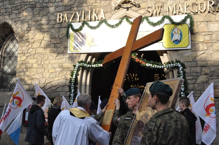 Znaki ŚDM w Nowym Sączu