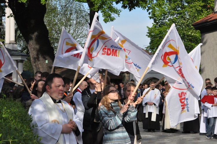 Znaki ŚDM w Nowym Sączu