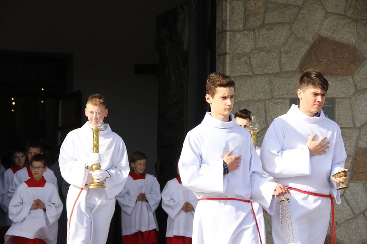 Symbole ŚDM w kościele bł. Karoliny w Tarnowie