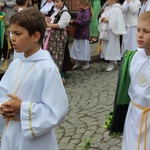 Procesja Bożego Ciała w parafii św. Elżbiety w Cieszynie