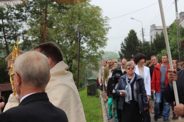 Procesja Bożego Ciała w parafii św. Elżbiety w Cieszynie