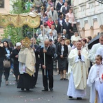 Procesja Bożego Ciała w parafii św. Elżbiety w Cieszynie