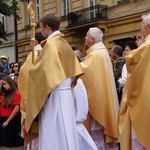 Boże Ciało 2016 - procesja z Wawelu na Rynek Główny 