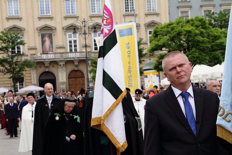 Boże Ciało 2016 - procesja z Wawelu na Rynek Główny 