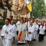 Procesja Bożego Ciała w parafii św. Marii Magdaleny w Cieszynie