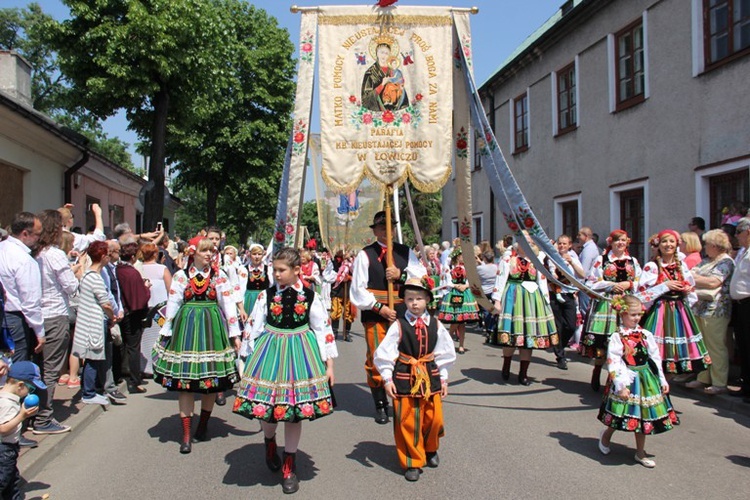 Boże Ciało w Łowiczu - Procesja