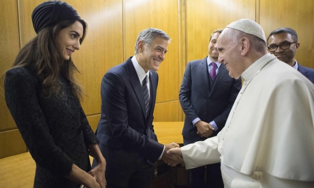 Papież, George Clooney i inne gwiazdy