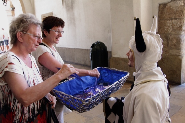 Happening Baletu Dworskiego "Cracovia Danza" w Sukiennicach