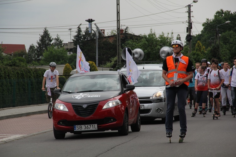 Pielgrzymka rolkowa do Rud (Paniówki)