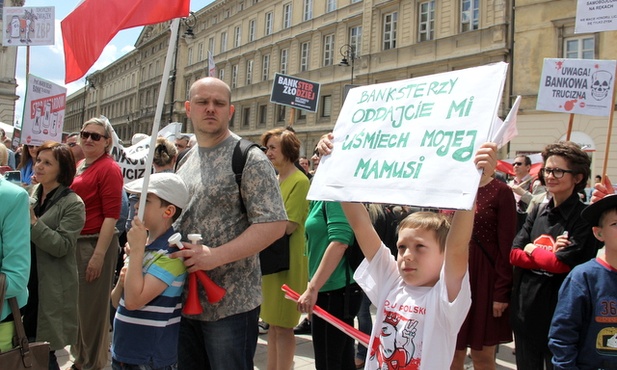 W proteście uczestniczyły całe rodziny