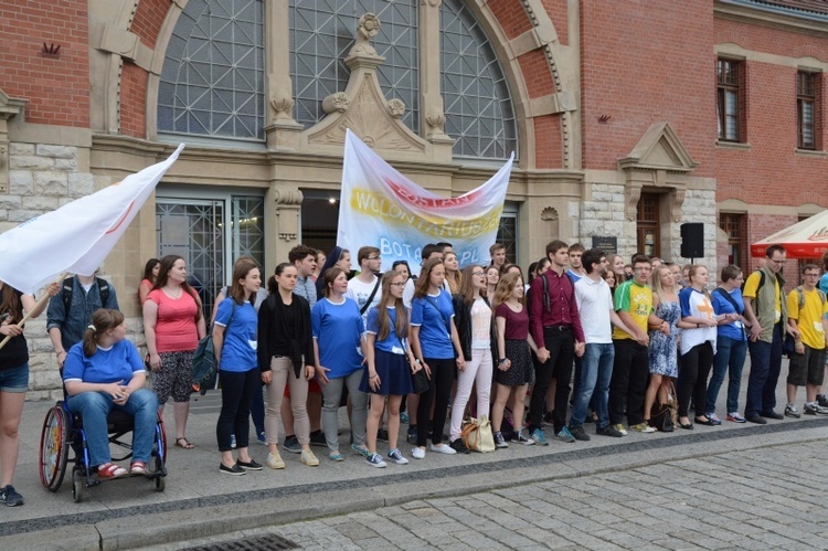 Flash mob wolontariuszy ŚDM