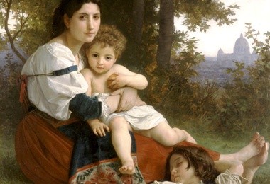 William-Adolphe Bouguereau (1825-1905), Odpoczynek, 1879, Cleveland Museum of Art