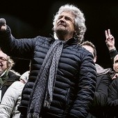 Beppe Grillo, znany satyryk, jest liderem Ruchu Pięciu Gwiazd.