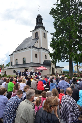 Góra Igliczna - przygotowanie do Mszy św. 