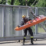 Ćwiczenia straży pożarnej przed ŚDM