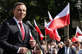 Andrzej Duda przemawia w Bieruniu