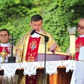 Głównym punktem obchodów była Msza Święta na dziedzińcu zamku.