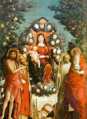 Andrea Mantegna, Madonna Trivulzio, tempera na płótnie, 1497, Zamek Sforzów, Mediolan