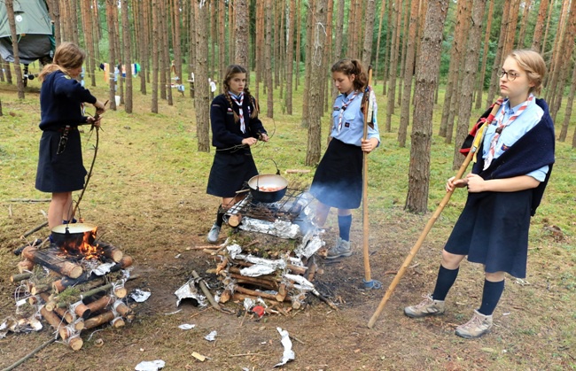 Na obozie letnim u Zawiszaków