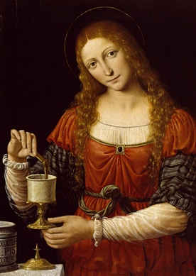 Bernardino Luini; Św. Maria Magdalena olej na desce, ok. 1524; Muzeum Sztuki Waltersa, Baltimore