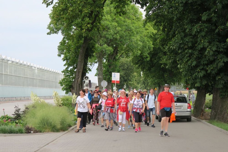 Grupa biało-czerwona Gdańskiej Pieszej Pielgrzymki na Jasną Górę