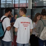 Powitanie pielgrzymów ŚDM na gdańskim lotnisku