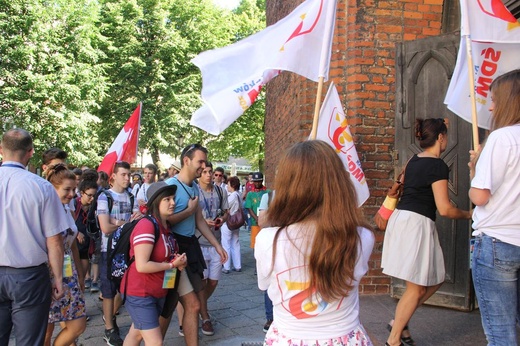 Przywitanie wolontariuszy w Słupsku