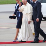 Pierwsze chwile papieża Franciszka w Polsce