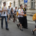 Katecheza z bp. Rysiem na stadionie "Cracovii"