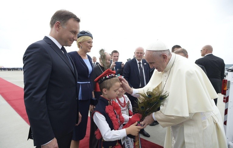 Dzieci witały Franciszka