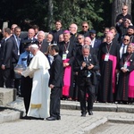 Wizyta papieża Franciszka w Birkenau