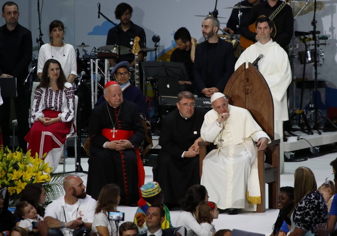 Spotkanie papieża Franciszka z wolontariuszami ŚDM - cz. 2