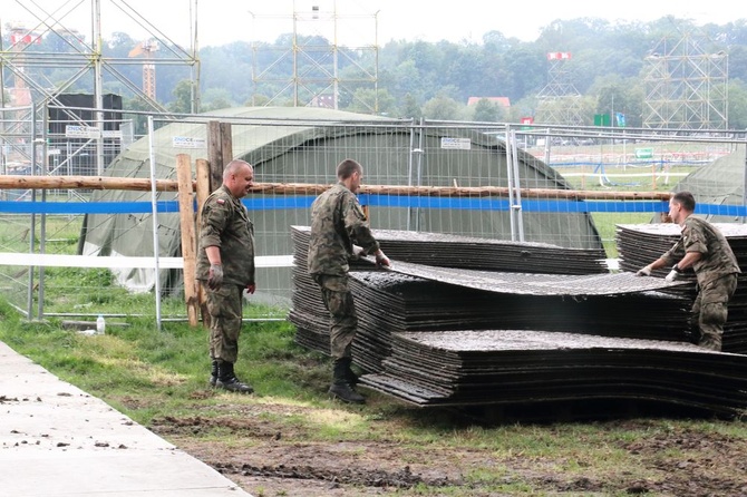 Sprzątanie Krakowa po ŚDM