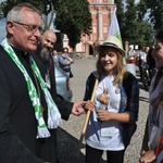 Wyjście pielgrzymki na Jasną Górę