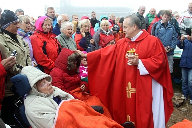 Msza św. na Śnieżce