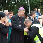 Powitanie 25. Pielgrzymki Diecezji Bielsko-Żywieckiej na Jasnej Górze - grupy hałcnowskie