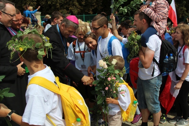 Powitanie 30. Pieszej Pielgrzymki Andrychowskiej na Jasnej Górze