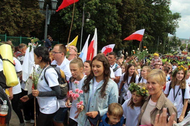 Powitanie 30. Pieszej Pielgrzymki Andrychowskiej na Jasnej Górze