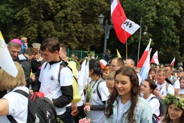 Powitanie 30. Pieszej Pielgrzymki Andrychowskiej na Jasnej Górze