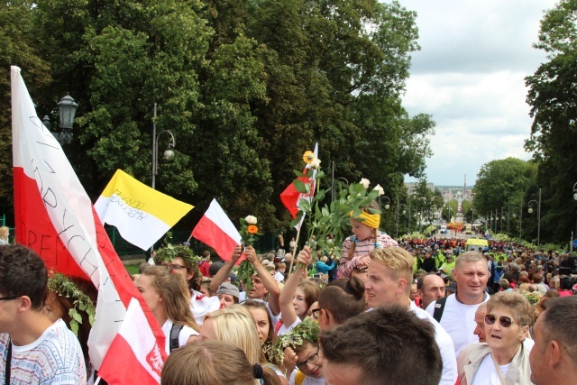 Powitanie 30. Pieszej Pielgrzymki Andrychowskiej na Jasnej Górze